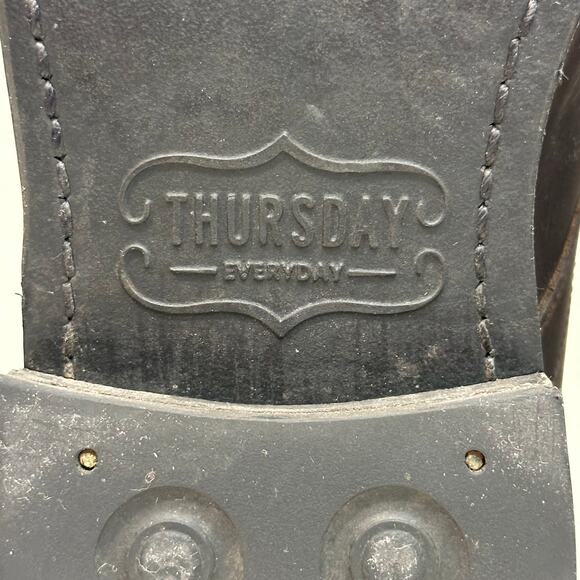 VGUC Thursday Boot Co Cadet 5 Eyelet Tobacco Brown Leather Handmade US 11.5 D main image 4